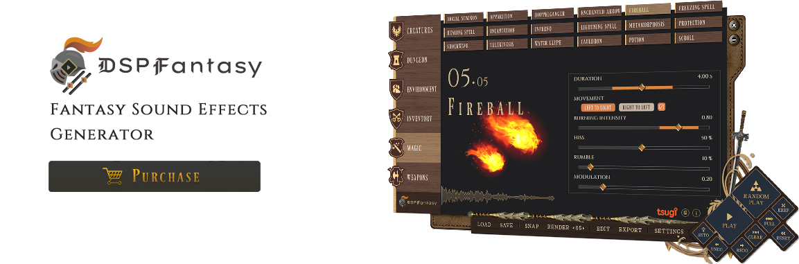 DSP Fantasy Fantasy SFX Generator