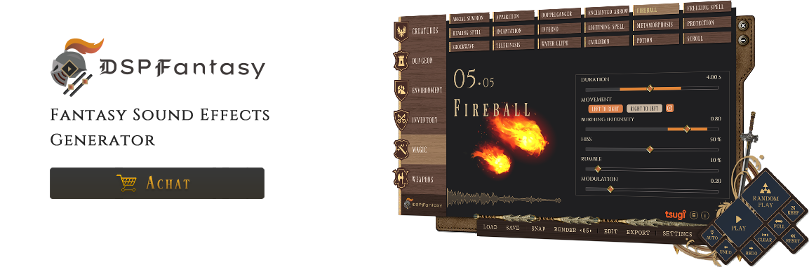 DSP Fantasy Fantasy SFX Generator